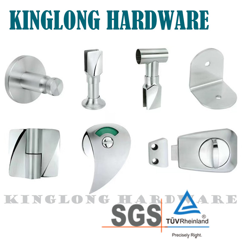 Stainless Steel 304/201 Bathroom Furniture Accessories Building Material Sanitary Ware Shower Partition Toilet Cubicle Set