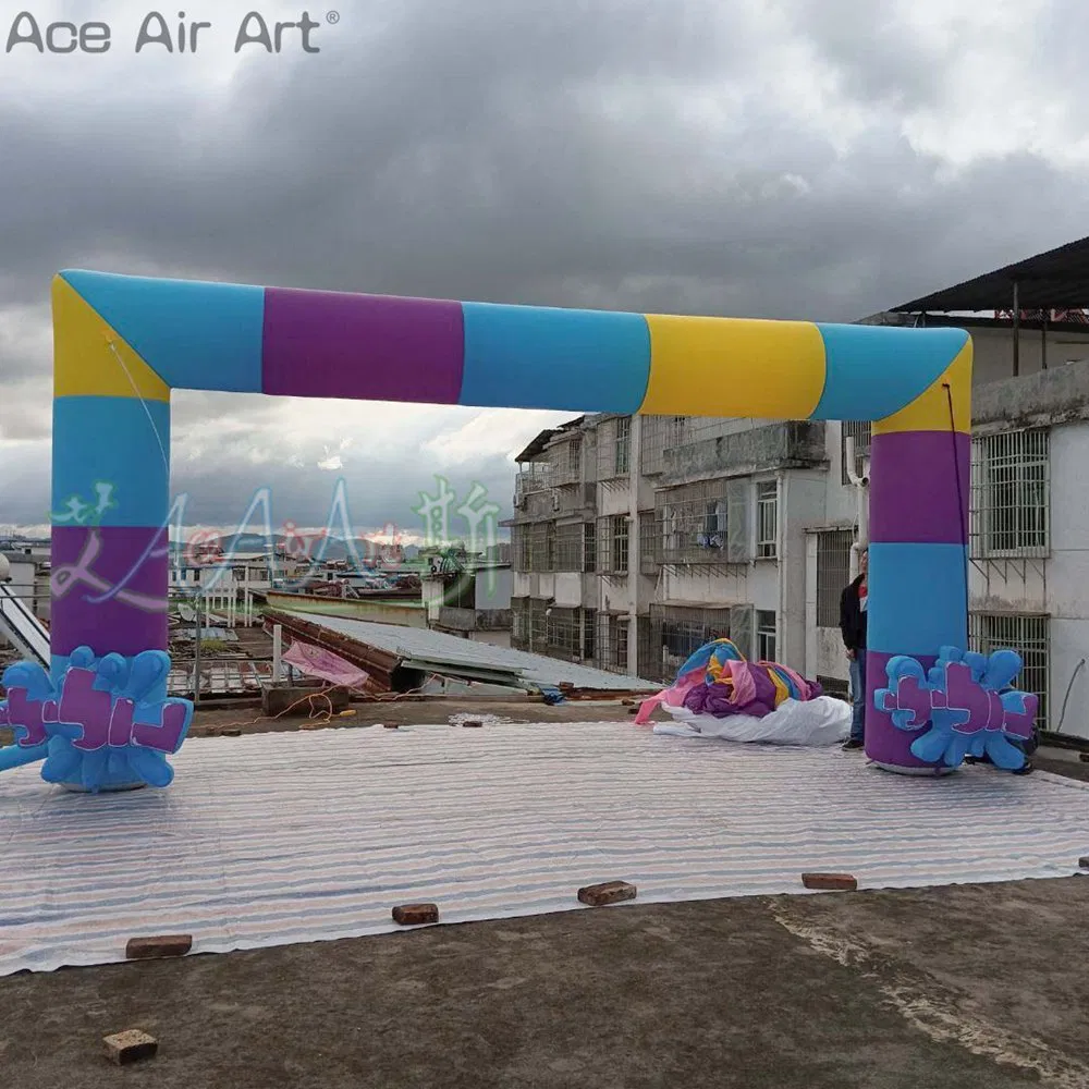 6.4m*3.2m Inflatable Multi-Color Arch Israel Archway Gate Event Entrance