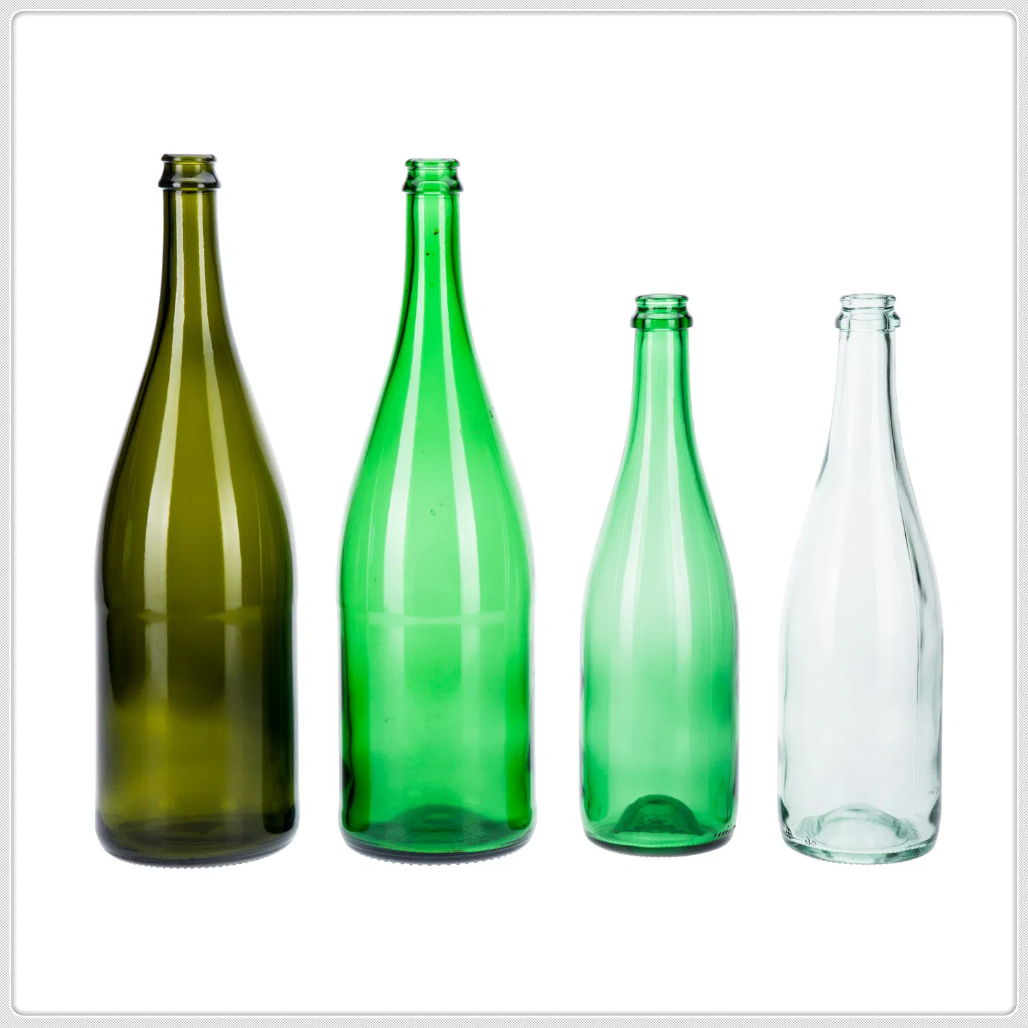 750ml Large Capacity Green Glass Olive Bottle with Tight Sealing Leak Proof Lid