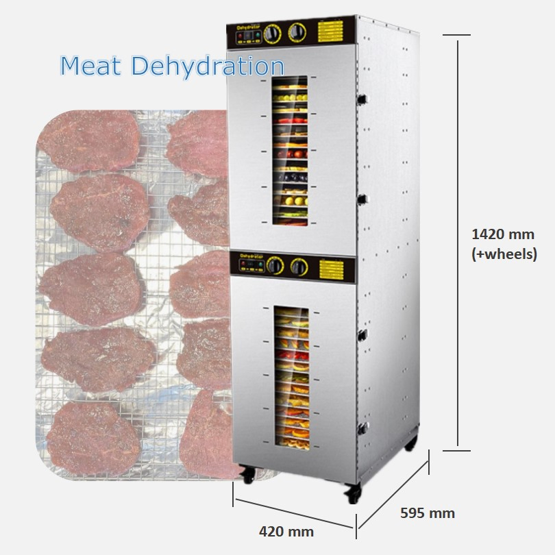 Professional Industrial 32 Tray Electric Food Dryer Meat Vegetable Fruit Dehydrator