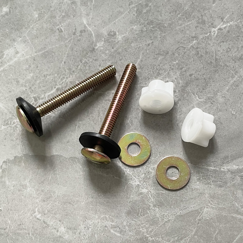 Toilet Seat Bolts Screws Toilet Tank Fitting Hinge Bolts Plastic Nuts Replacement Parts Toilet Bolts