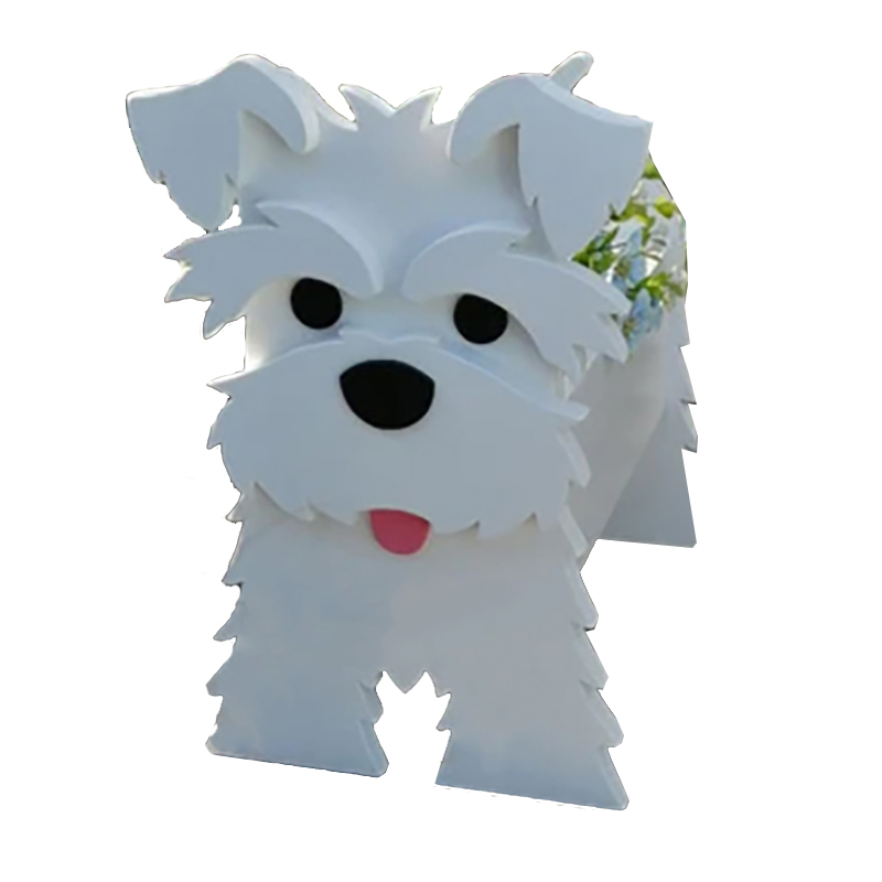 Декор садовый ПВХ-кашпо для собак уличный