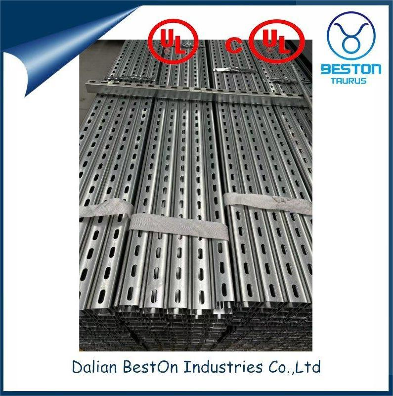 Steel Strut Channel, Slotted C Channel Metal Profile for Structural Support
