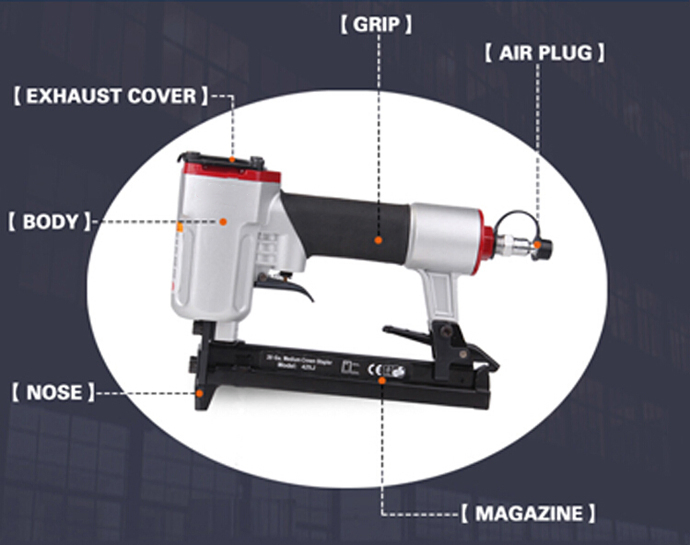 Пневматический степлер для мебели 20gauge 422J