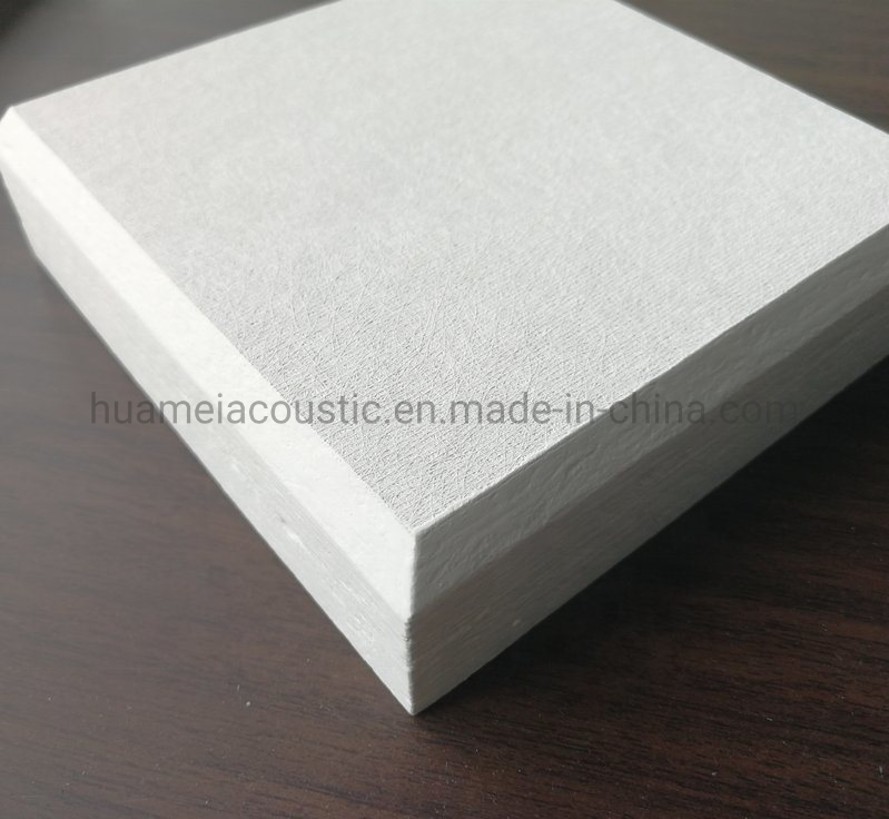 Fibergalss Soundproof Panel Bevel Edge Ceiling Tiles