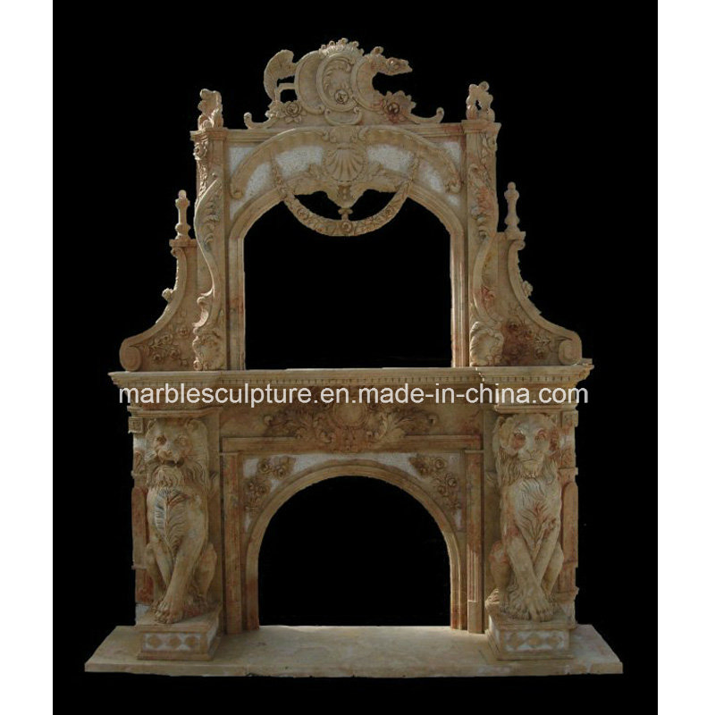New Design Double Marble Fireplace (SY-MF205)