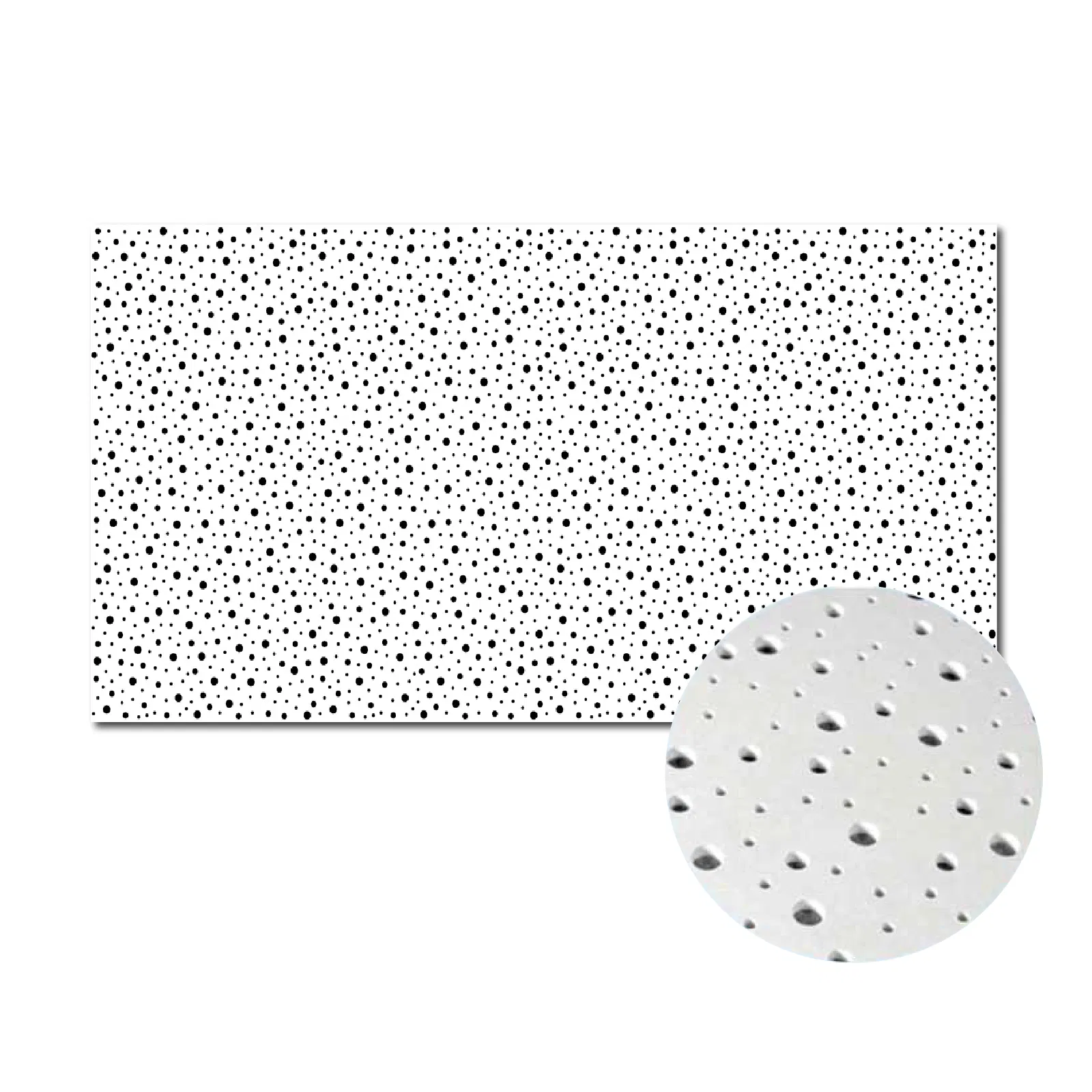 Seamless Acoustic Gypsum Ceiling Perforated Plasterboard 1200X2400mm