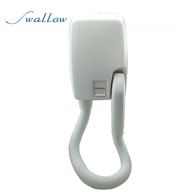 Swallow Wall Mounted Hotel Hair Dryer White 2kw, White ABS AV&T Wall Mounted Hair Dryer