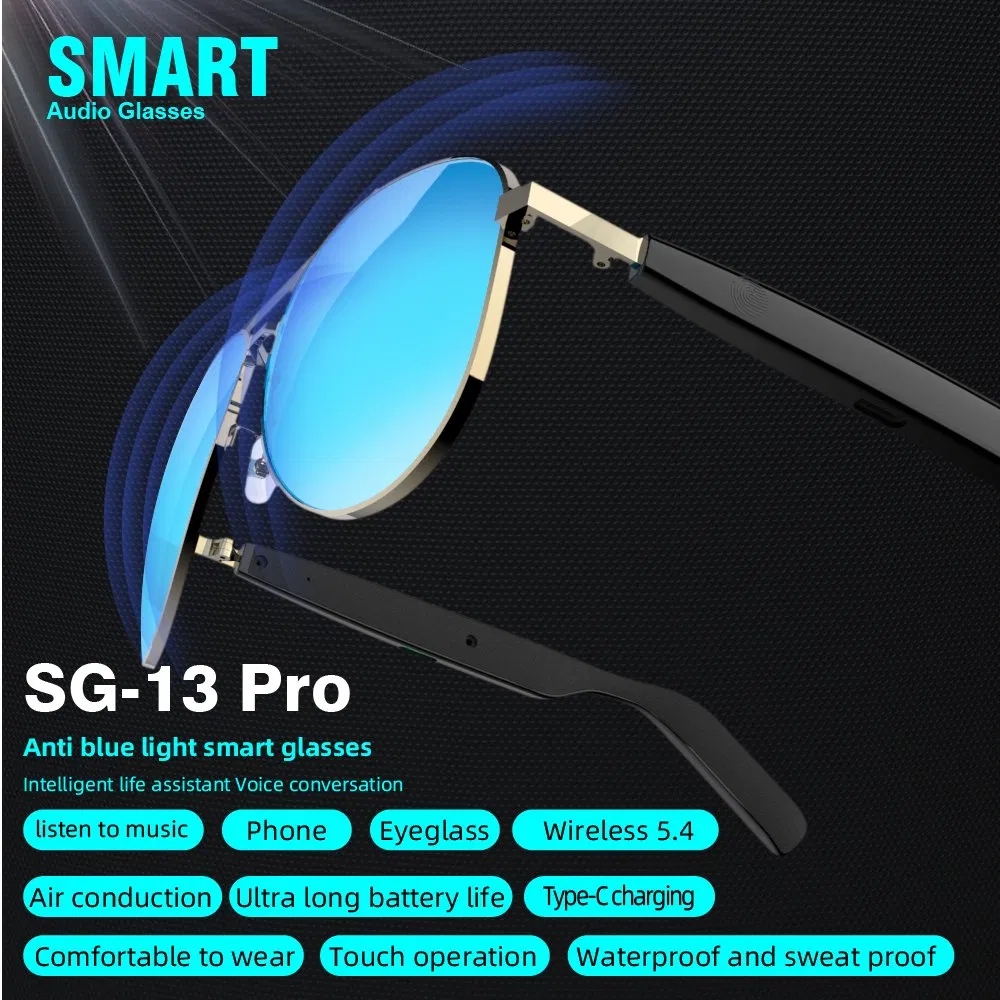 SG13PRO Smart Glasses Bt Call Touch Control Waterproof Music Play Wearable Headset