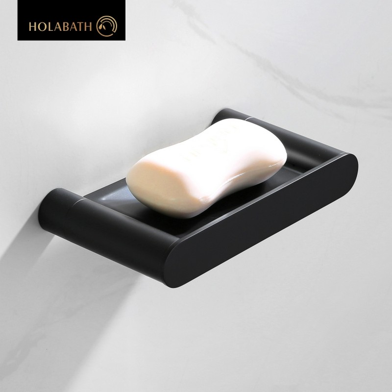 Stainless Steel Soap Dish with Anti-Slip Metal Pads Modern Bathroom Countertop Tray
