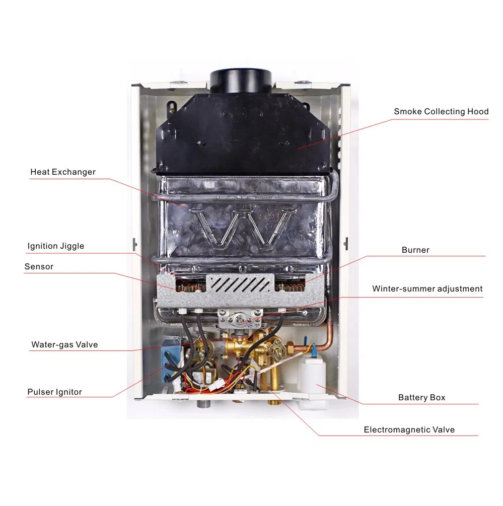 Bolivia Wall Mounted Stainless Steel Flue Exhaust Gas Water Heater