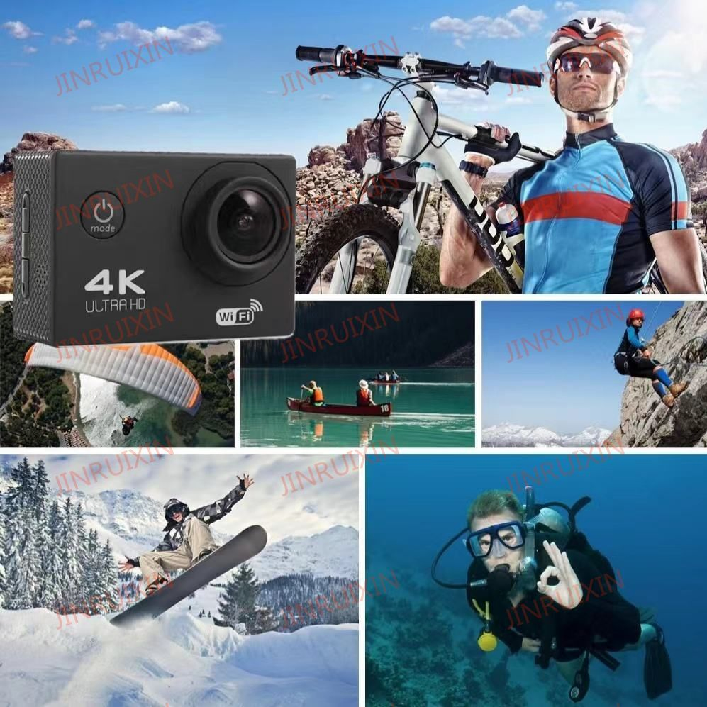 2024 New 4K 30 Fps HD Waterproof 1080P DV Sport Camera Video Cameras Mini Portable Digital WiFi Go PRO Camera