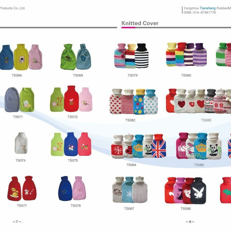 U-Shaped Plush Cover 2L Capacity Soft Flannel Material Winter Hot Water Bottle