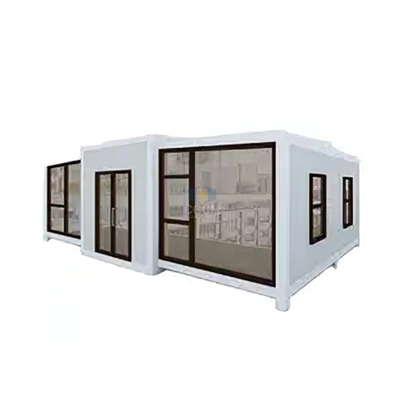 Prefabricated Container Coffee Shop Restaurant Bar LED Flat Packaging Container House