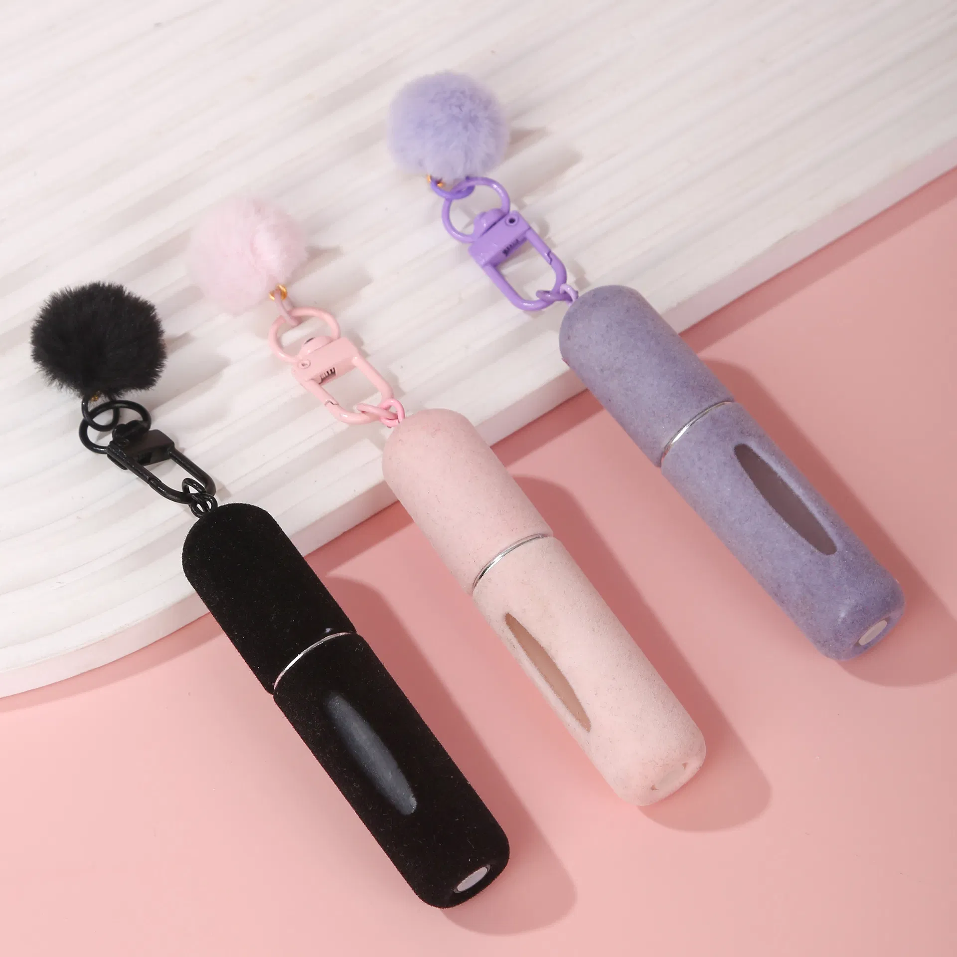 New Explosive Plush Bag Hanging Perfume Bottle 5ml Perfume Sub Bottle Portable Travel Spray Bottle