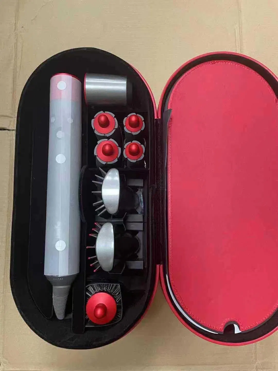 New Version Red Color Fashion Hair Curler HS1with Different Rollers Registered Online