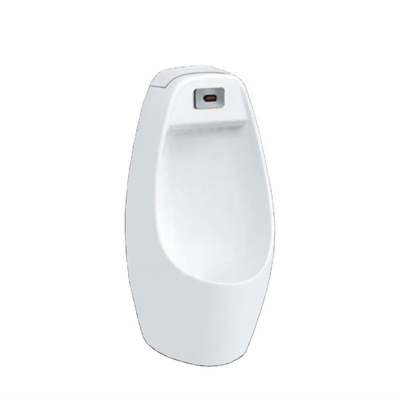 Modern Design Waterless Wall-Mounted Ceramic Men's Urinal with Oval Shape Ceramic Toilets for Men
