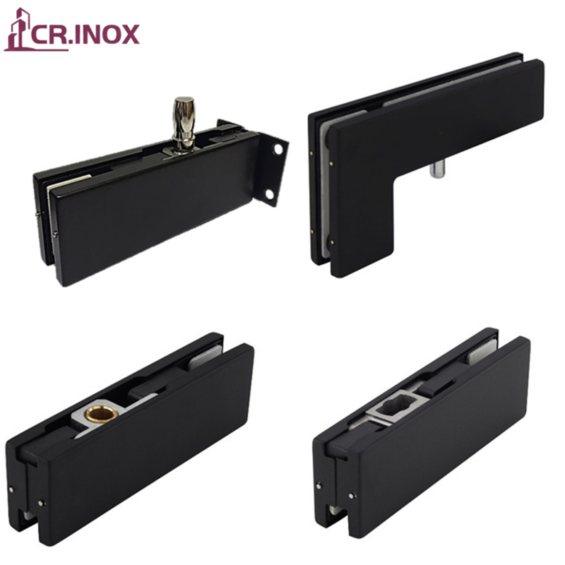 Patch Fittings Glass Door Patch Lock with Wall Fixing Plate