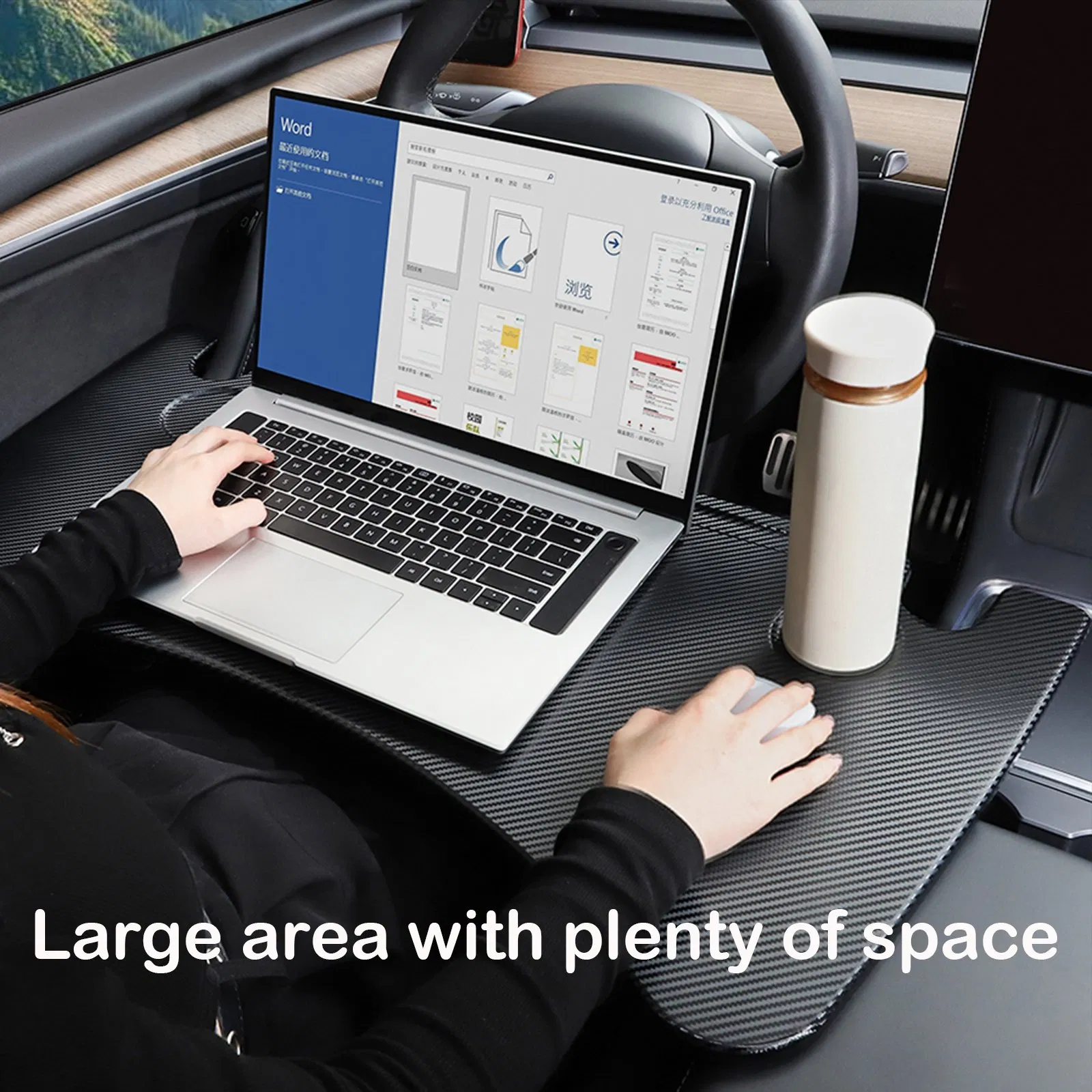 Стол складной для Tesla Model Y/3, карбон