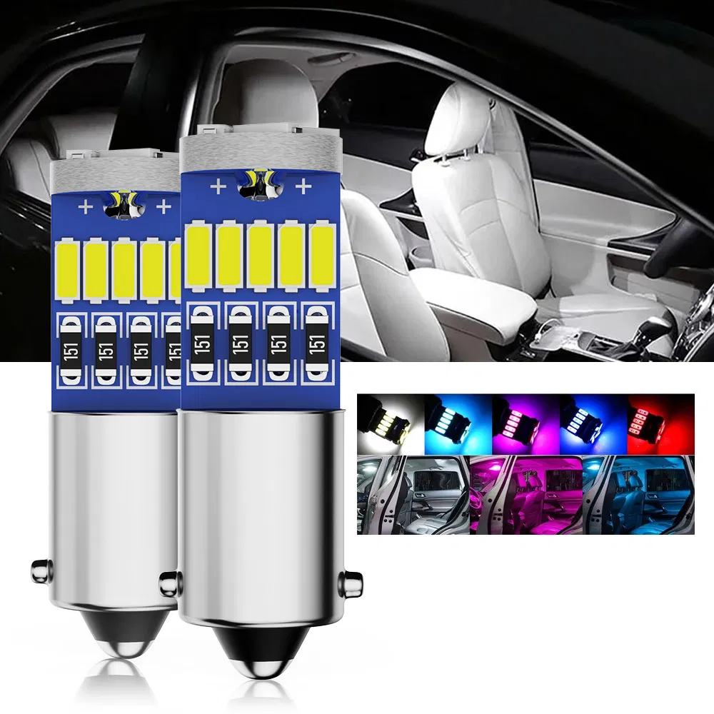 Светодиодная лампа BKR Ba9s 4014 15SMD для салона авто, 12В