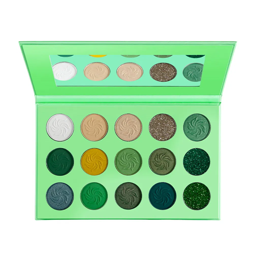 Custom High Quality Private Label Vegan DIY Multichrome Glitter Shimmer Matte High Pigment Empty Eyeshadow Palette