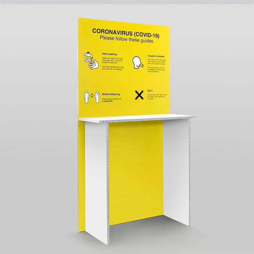 Держатель для санитайзера из картона с дизайном