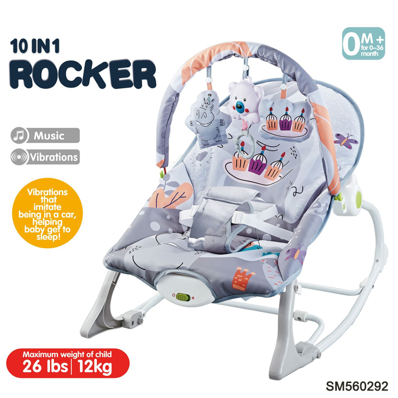 10 in 1 Newborn Baby Swing Chair Musical Electric Rocking Chair Stroller