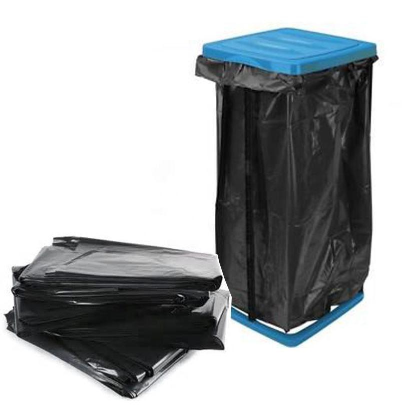 50 Gallon Black Hefty Ultra Strong Heavy Duty LDPE Plastic Packing Bin Pouch Extra Large Packaging Garbage Plastic Trash Bag