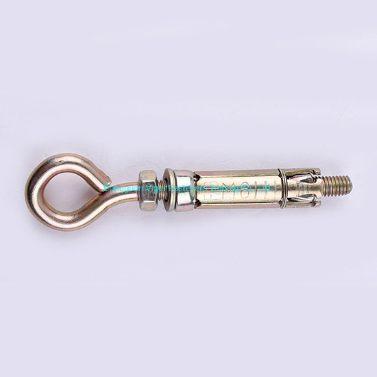 Shield Anchor 4-Segments Type with Eye Bolt Four Anchor Expansion Bolt Concrete Screw Yellow Zinc Plated