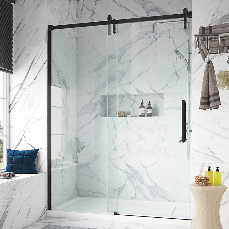 Modern Tempered Glass Shower Cabin with Easy Access Door