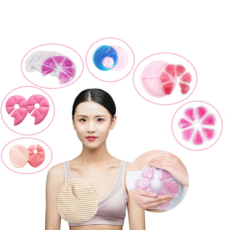 Multipurpose Soft Hydrogel Heat Gel Ice Pack Pad for Breastfeeding Pain Relief