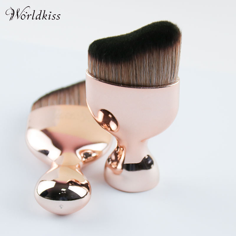 Portable Multifunction Synthetic Hair Custom Foundation Contour Blending Stippling Makeup Brush