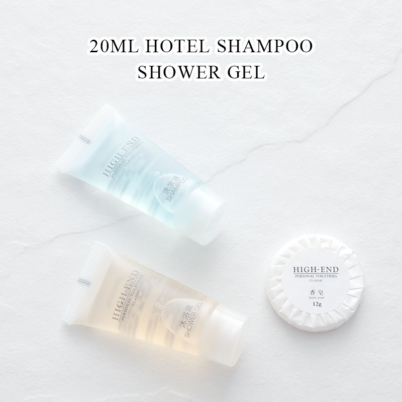 Hotel Amenity Soap Shower Gel and Conditioner Bathroom SPA Toiletries Set 20ml Mini Hotel Shampoo