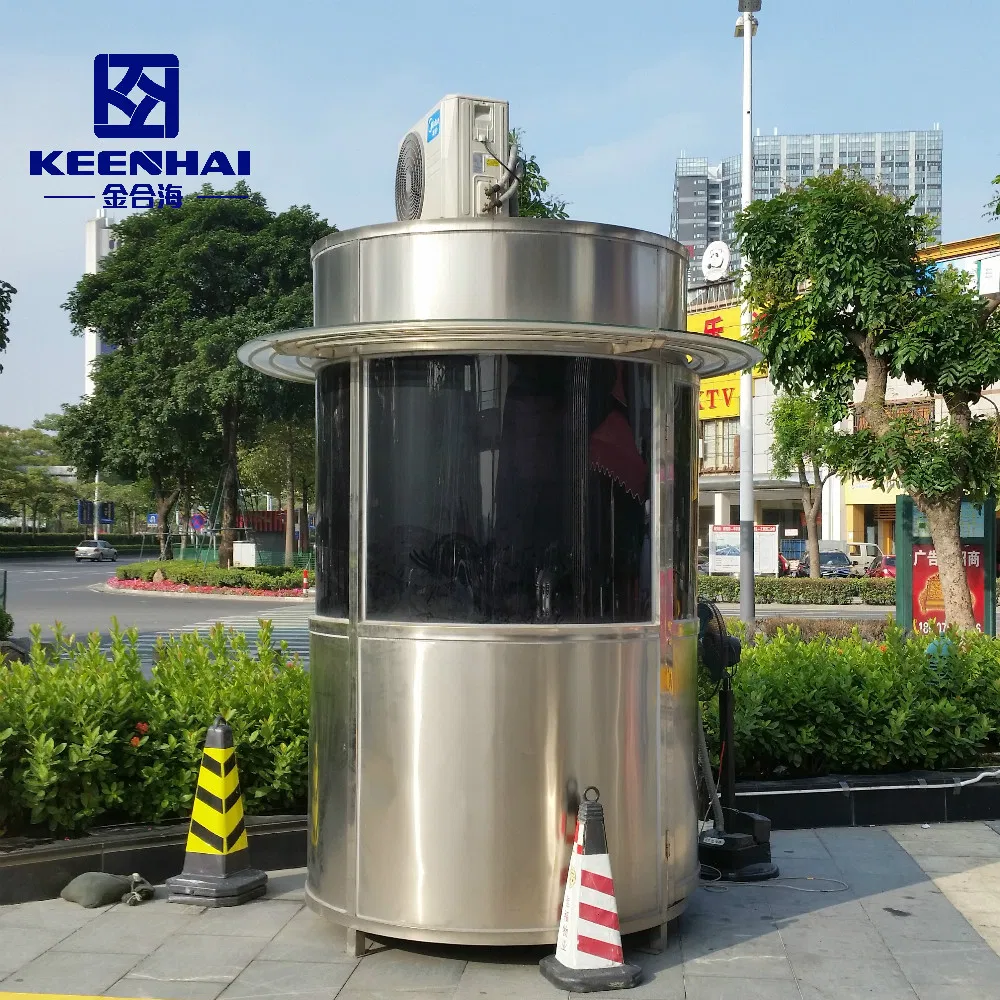Portable Stainless Steel Outdoor Security Guard Booth