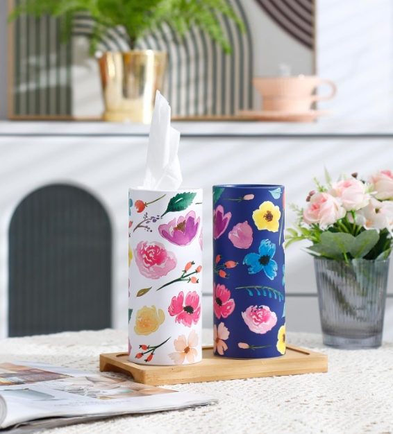 Car Tissue Easy Carry Cylinder Tissues Box for Car Disposable Tissue