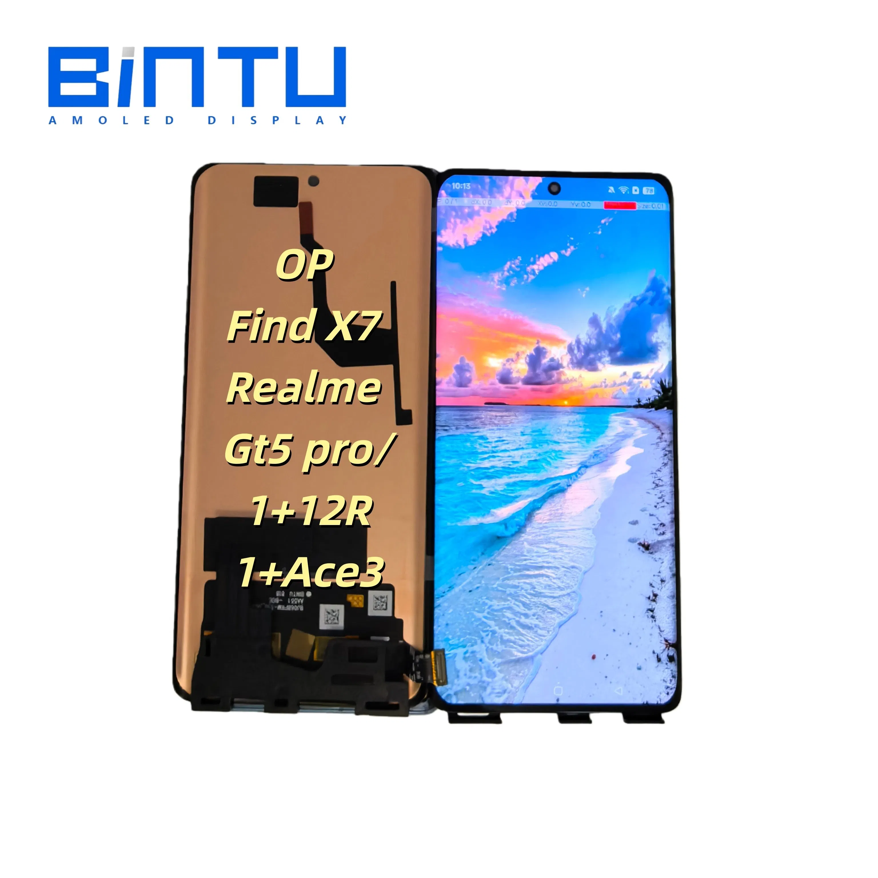 Экран Bintu LCD для Oppo Find X7, Realme GT5 Pro, 1+ 12R/Ace 3