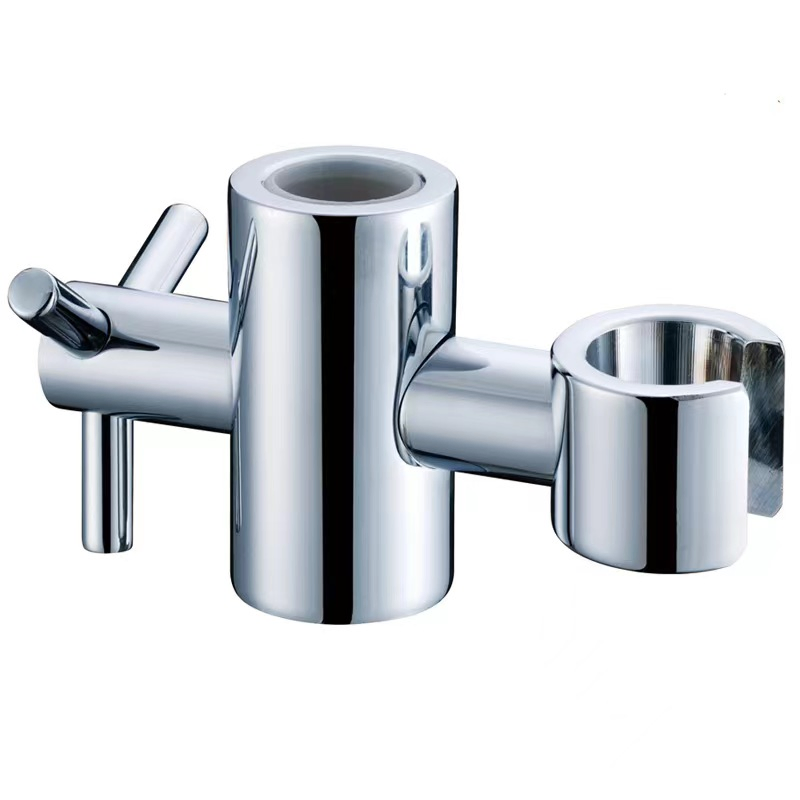 Adjustable Chrome Shower Head with Versatile Pedestal Mount
