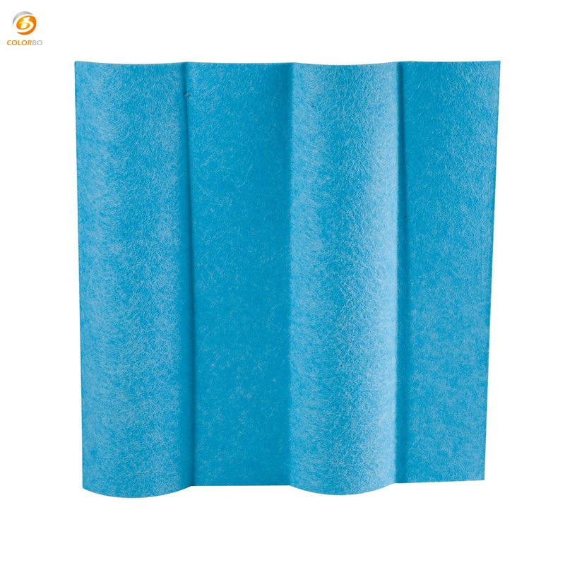 4D PET Embossed Panel Sound-Absorbing Board Wave Acoustic Panel
