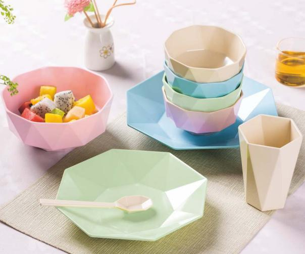 Resin Fiber Unbreakable Environment Plate Sets Dish Washer Safe