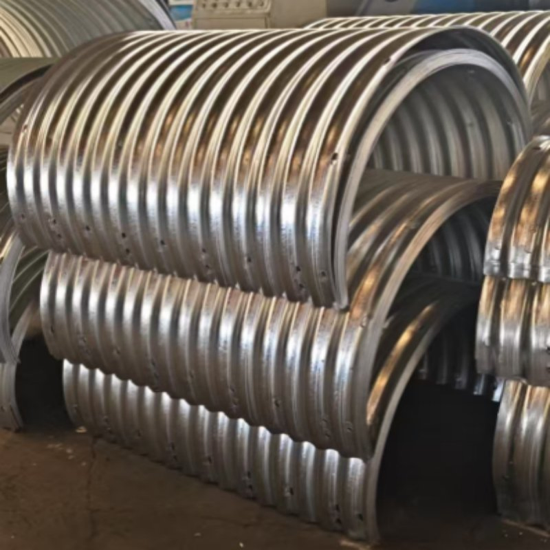 Steel Factory Production of Corrugated Culvert Pipe for Bridges