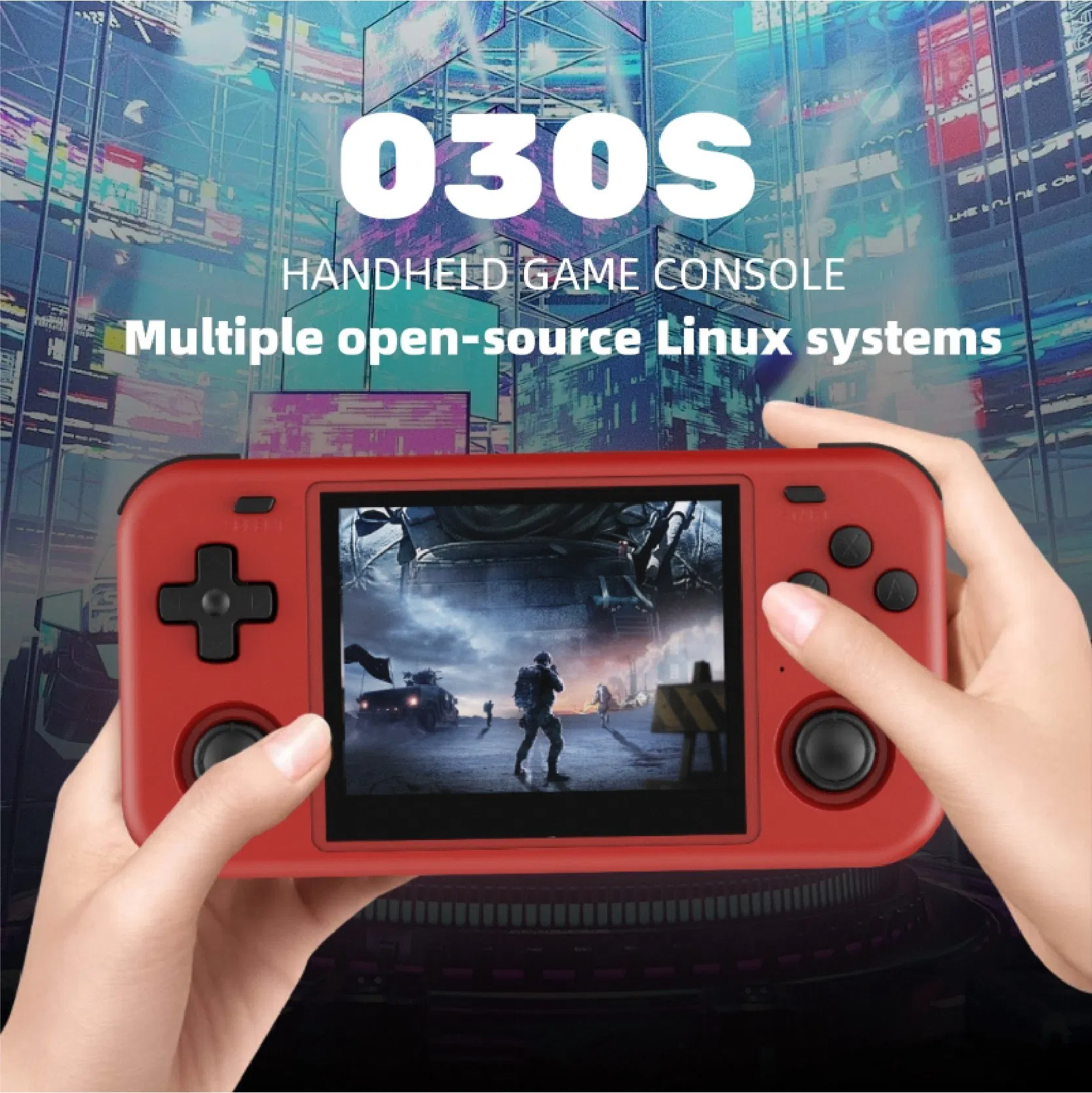 Портативная консоль O30s с Linux, ретро-игры GBA, PS1