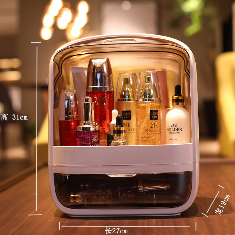 Unique Travel Makeup Drawer Save Space Waterproof & Dust-Proof Sorted and Stored Neatly Beauty Storage Cosmetic Organizer Storage Holder