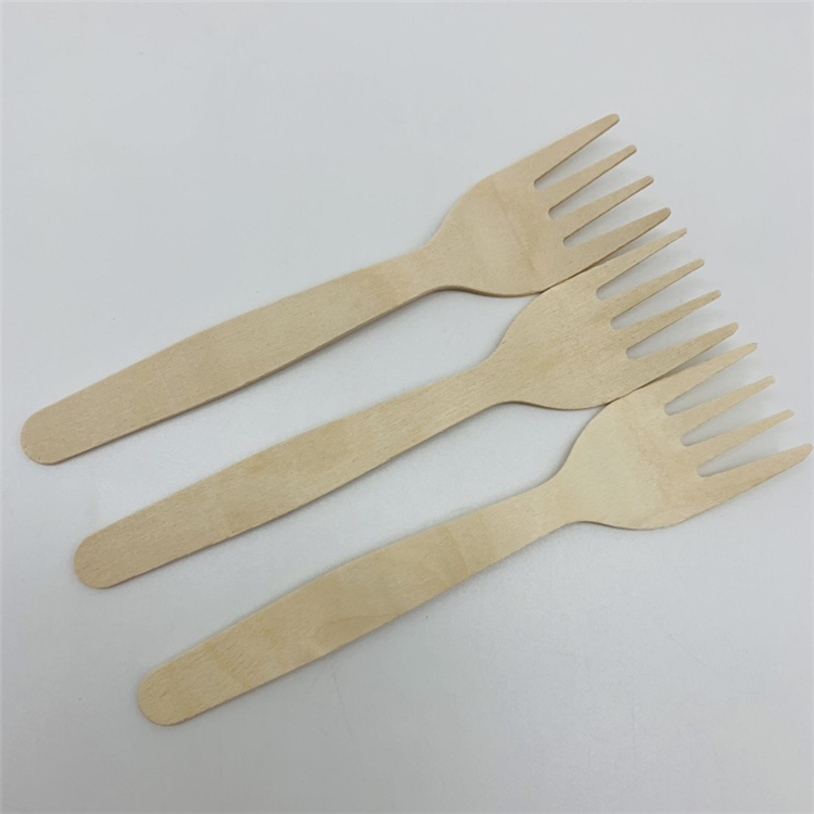 140mm Wooden Fork for Kids with Logo Printed