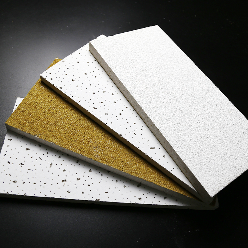 Low-Voc Waterproof Mineral Fiber New Square Gypsum Ceiling Tiles with CE