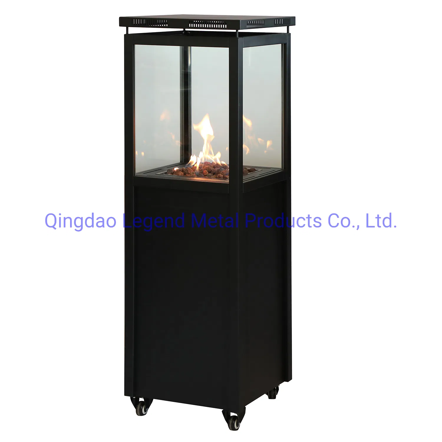 Free Standing Outdoor Patio Heater with Ods&Tile Device with Adjustable Flame
