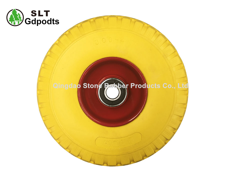 3.00-4 PU Foam Solid Foam Wheels for Hand Trolley and Garden Barow Cart
