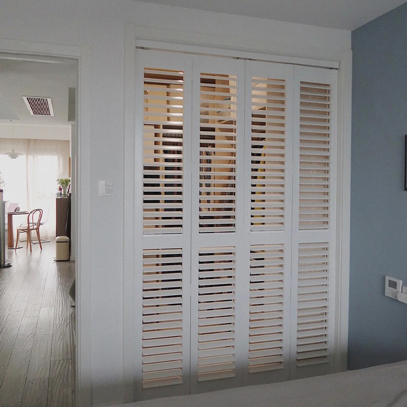 Painted Paulownia Basswood PVC Waterproof Shaped Wooden Shutters
