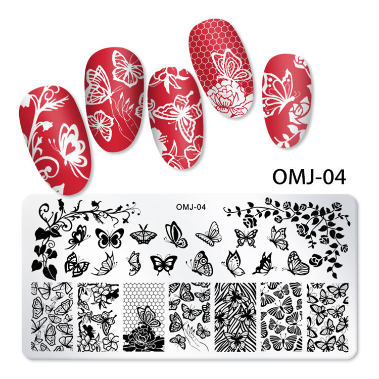 Populor Christmas Stamping Plate, Pattern Printer Nail Art Accessory&Decoration
