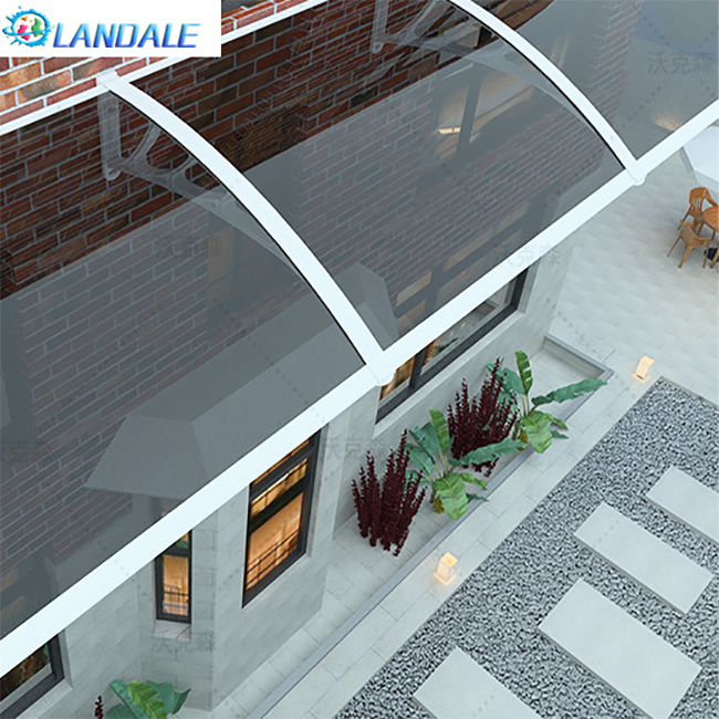 Outdoor Polycarbonate Window Awning/Canopy Front Door Canopy, Window Shades for Sale Canopy Awnings PC Coated Plastic Manual