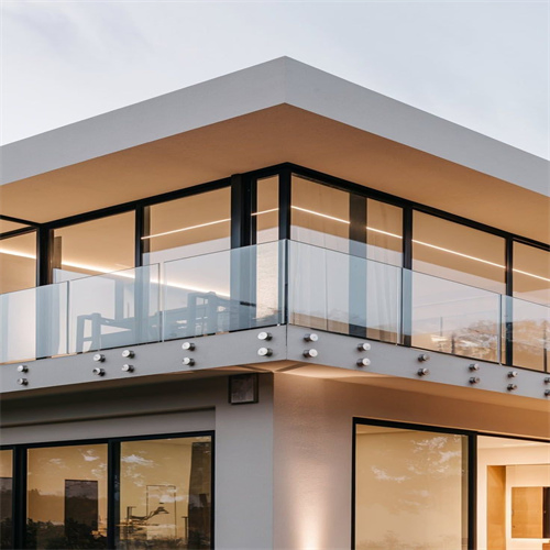 Outdoor Balcony Railing Stainless Steel Glass Balustrade Standoff Glass Balustrade